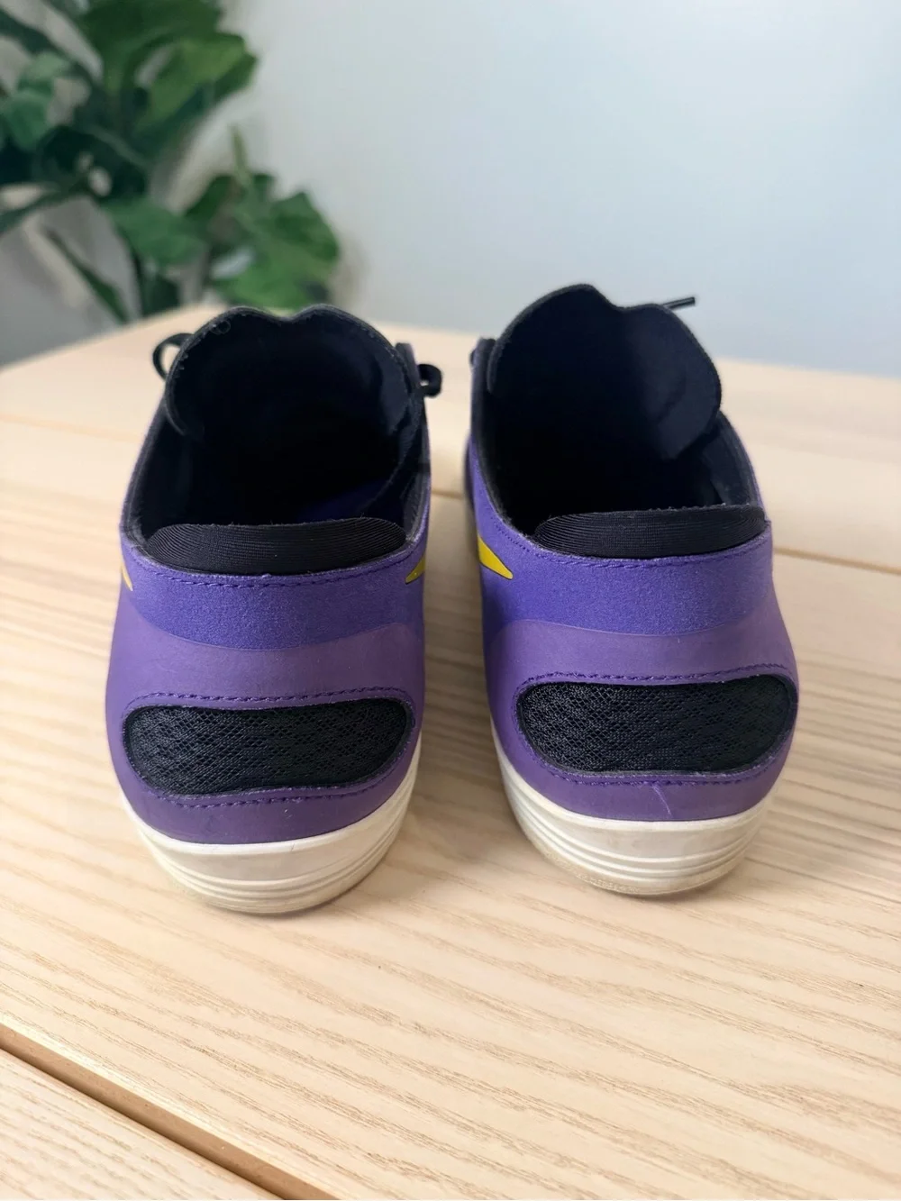Nike SB Lunar OneShot Purple Yellow Men’s 11 Skate Shoes Lakers Vikings LSU